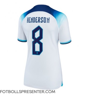 England Jordan Henderson #8 Hemma Matchtröja Dam VM 2022 Kortärmad